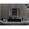 Mexen Loft miroir de salle de bain rectangulaire 90 x 60 cm, cadre doré - 9852-090-060-000-50