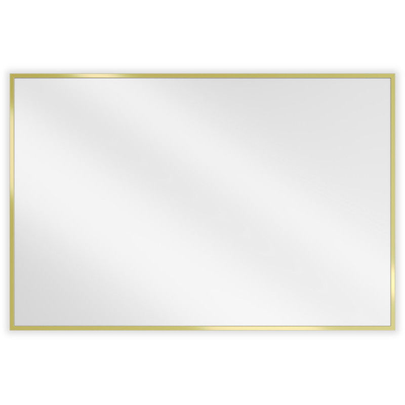 Mexen Loft miroir de salle de bains rectangulaire 90 x 60 cm, cadre doré - 9852-090-060-000-50