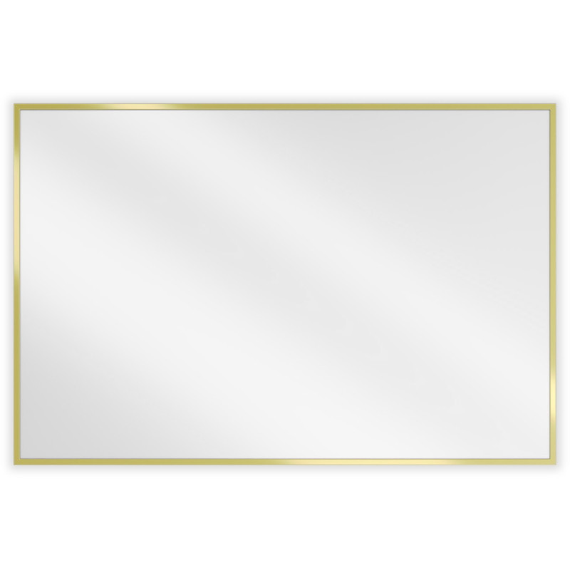 Mexen Loft miroir rectangulaire pour salle de bain 90 x 60 cm, cadre doré - 9852-090-060-000-50