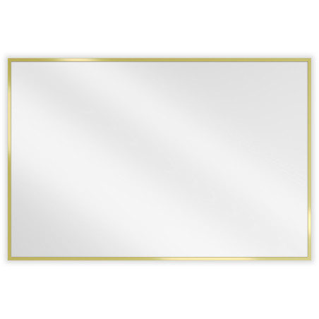 Mexen Loft miroir rectangulaire pour salle de bain 90 x 60 cm, cadre doré - 9852-090-060-000-50