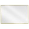 Mexen Loft miroir de salle de bain rectangulaire 90 x 60 cm, cadre doré - 9852-090-060-000-50