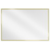 Mexen Loft miroir rectangulaire pour salle de bain 90 x 60 cm, cadre doré - 9852-090-060-000-50