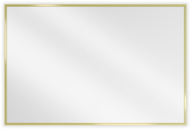 Mexen Loft miroir rectangulaire pour salle de bain 90 x 60 cm, cadre doré - 9852-090-060-000-50