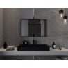 Mexen Loft miroir de salle de bain rectangulaire 90 x 60 cm, cadre noir - 9852-090-060-000-70
