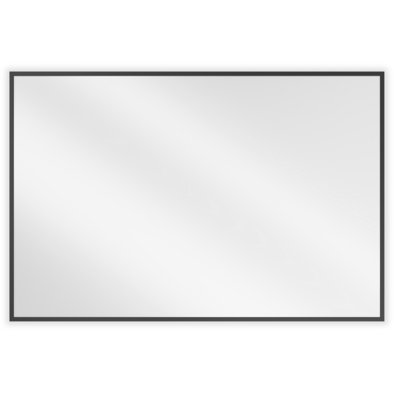 Mexen Loft miroir de salle de bains rectangulaire 90 x 60 cm, cadre noir - 9852-090-060-000-70