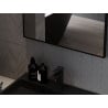Mexen Loft miroir de salle de bain rectangulaire 50 x 40 cm, cadre noir - 9852-050-040-000-70