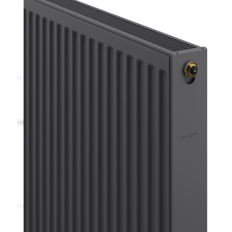 Mexen CV21 radiateur à plaque 400 x 400 mm, raccordement par le bas, 371 W, anthracite - W621-040-040-66