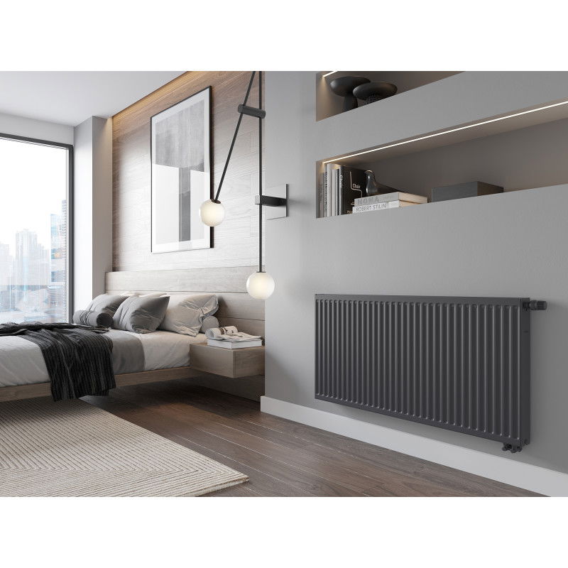 Mexen CV21 radiateur à plaque 400 x 1200 mm, raccordement inférieur, 1112 W, anthracite - W621-040-120-66
