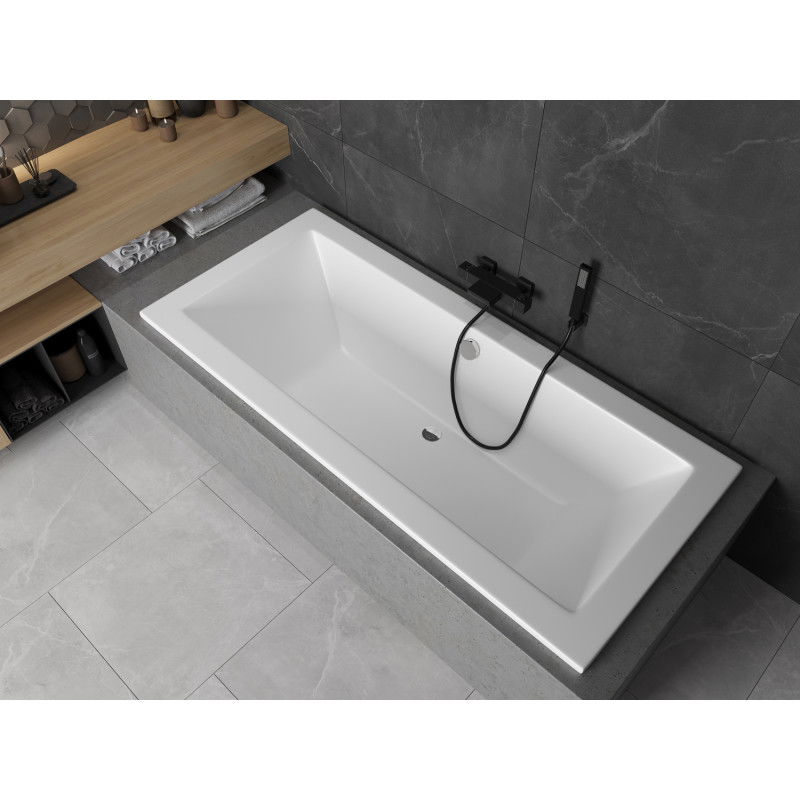 Mexen Cube baignoire rectangulaire 160 x 70 cm, blanche - 55051607000