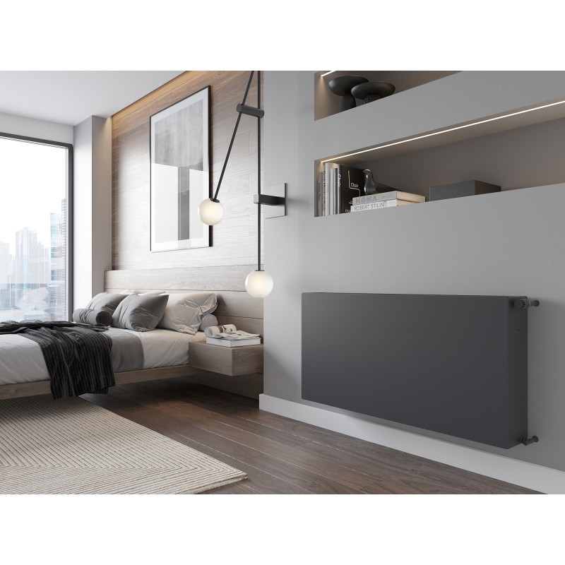 Mexen Flat CF33 radiateur plat 900 x 900 mm, raccordement latéral, 2701 W, anthracite - W433F-090-090-66