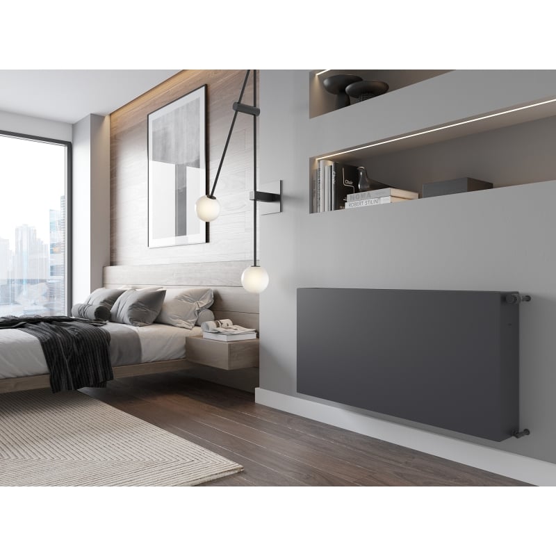 Mexen CF33 Flat radiateur à plaques 900 x 1000 mm, raccordement latéral, 3001 W, anthracite - W433F-090-100-66