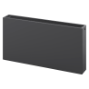 Mexen Flat CF33 radiateur plat 900 x 1500 mm, raccordement latéral, 4501 W, anthracite - W433F-090-150-66