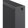 Mexen CV33 radiateur plat 400 x 2400 mm, connexion inférieure, 4053 W, anthracite - W633-040-240-66