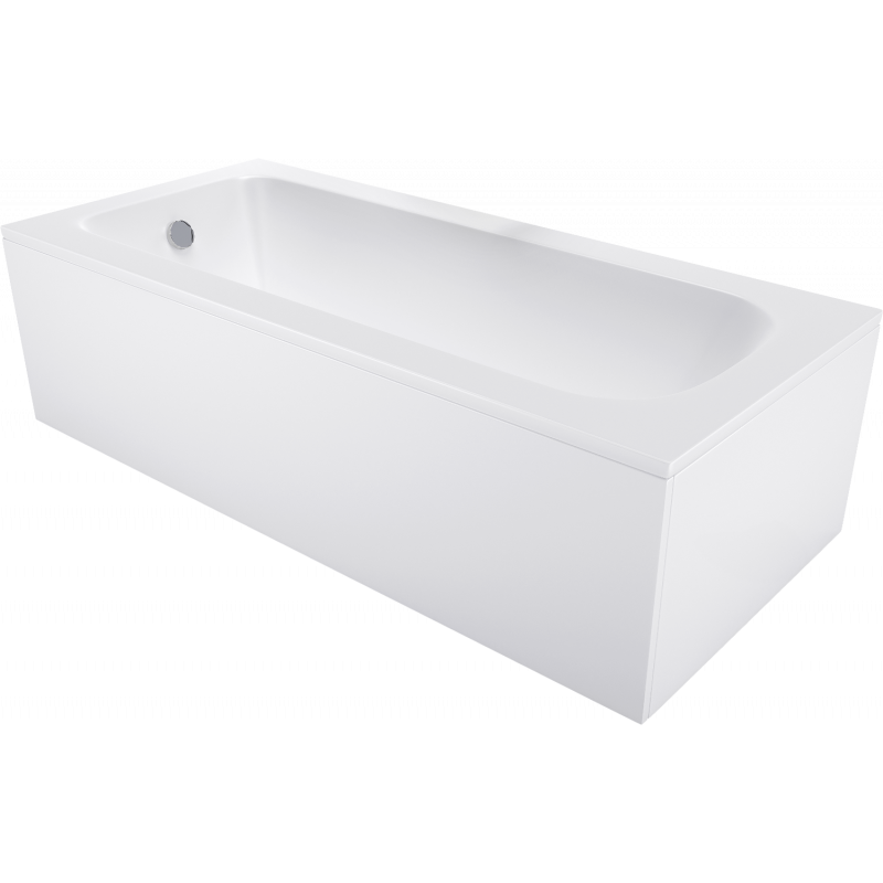 Baignoire Mexen Vega rectangulaire 120 x 70 cm avec habillage, blanche - 55011207000X