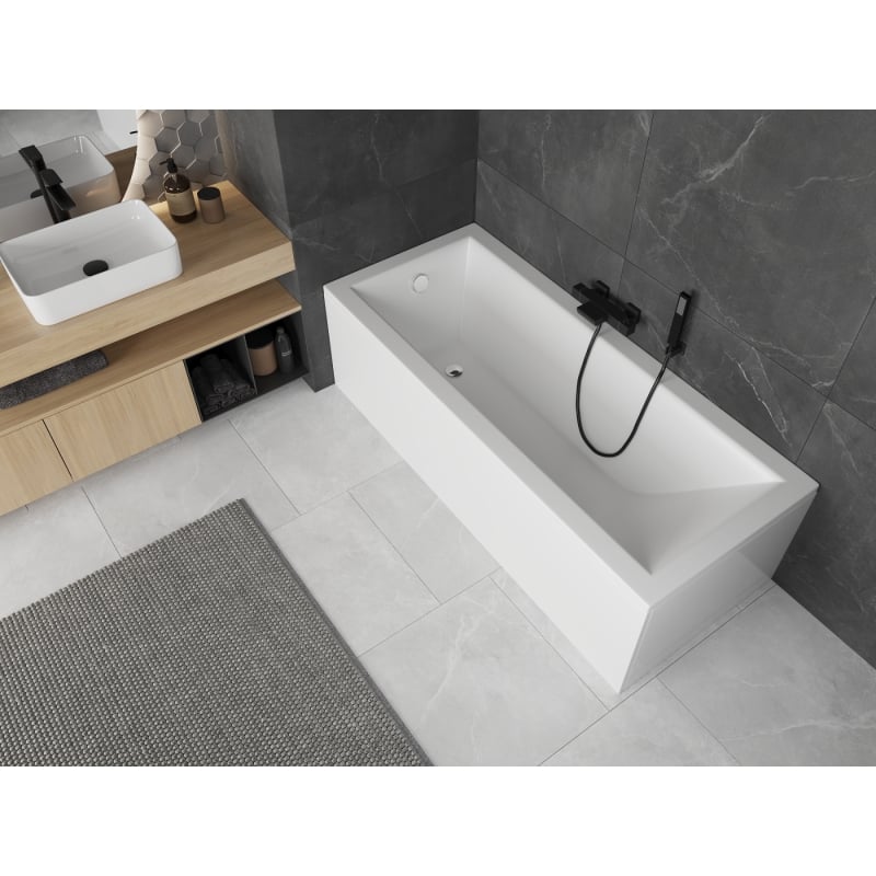 Mexen Cubik baignoire rectangulaire 180 x 80 cm avec habillage, blanche - 55031808000X