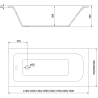 Mexen Vega baignoire rectangulaire 150 x 70 cm avec habillage et paroi 3 volets 120 cm, transparent, chrome - 550115070X9012030?