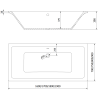 Mexen Cube baignoire rectangulaire 170 x 80 cm avec tablier et paroi 2 battants 100 cm, transparent, chrome - 550517080X9010020?