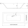 Mexen Cube baignoire rectangulaire 170 x 80 cm avec habillage et paroi 3 volets 120 cm, transparent, chrome - 550517080X9012030?