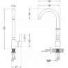 Mexen Telma robinet de cuisine, or rose - 670200-60
