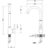Mexen Telma robinet de cuisine, or - 670200-50