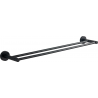 Mexen Remo double porte-serviettes, Noir - 7050725-70