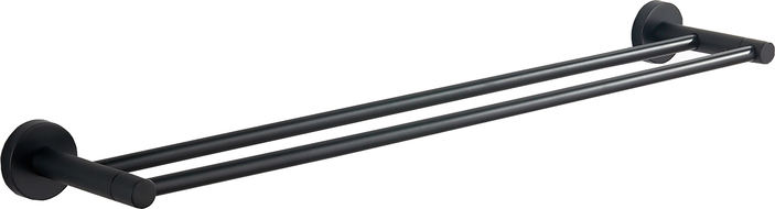 Mexen Remo porte-serviettes double, noir - 7050725-70