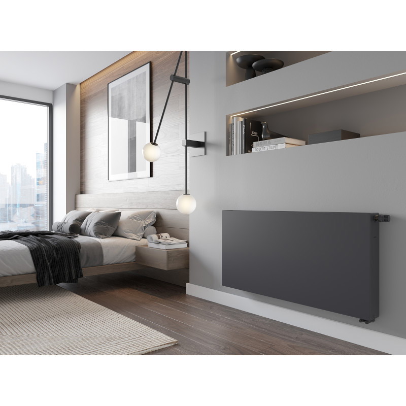 Mexen Flat CVF22 radiateur à plaque 900 x 1500 mm, raccordement inférieur, 3299 W, anthracite - W622F-090-150-66