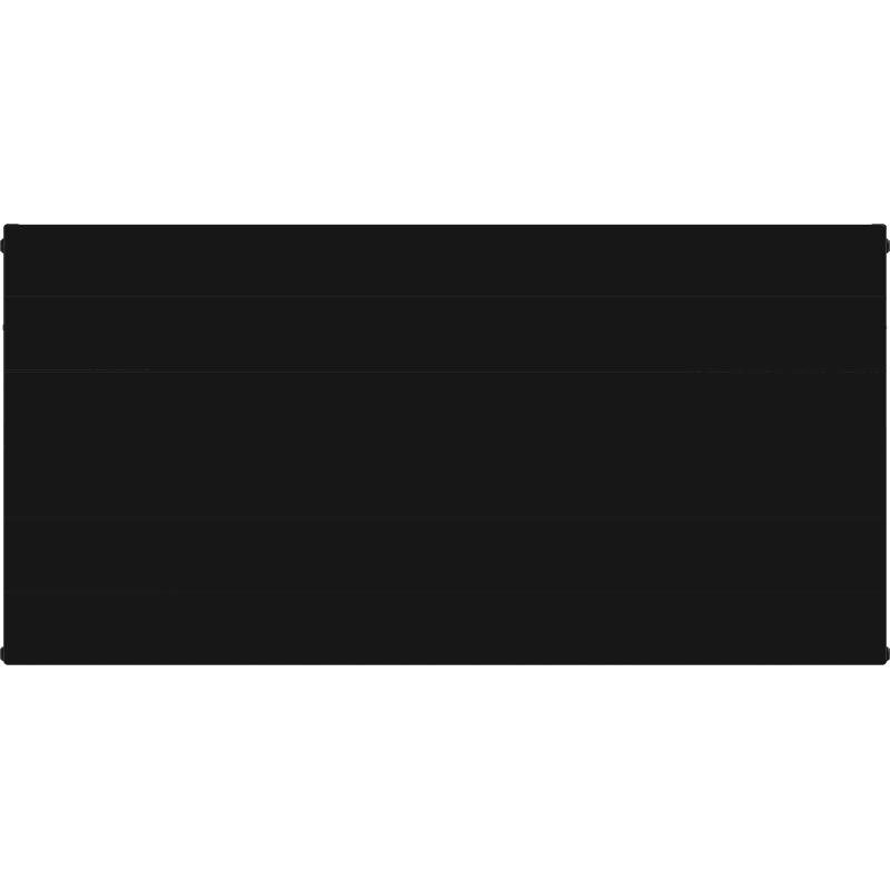 Mexen CL22 Radiateur à plaques 900 x 1500 mm, raccordement latéral, 3299 W, noir - W422L-090-150-70