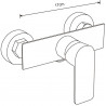 Mexen Alfa robinet de douche, doré - 745740-50