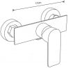 Mexen Alfa robinet de douche, Or - 745740-50