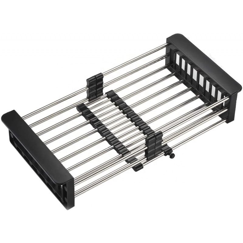 Mexen égouttoir de cuisine télescopique avec largeur réglable, noir - 660730-70