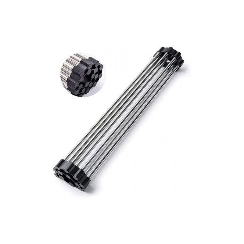 Mexen égouttoir de cuisine enroulable pour vaisselle, noir - 660949-70