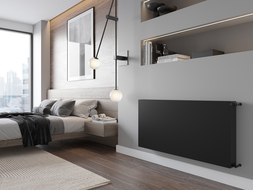 Radiateur Mexen Flat CF22 400 x 1100 mm, connexion latérale, 1252 W, noir - W422F-040-110-70