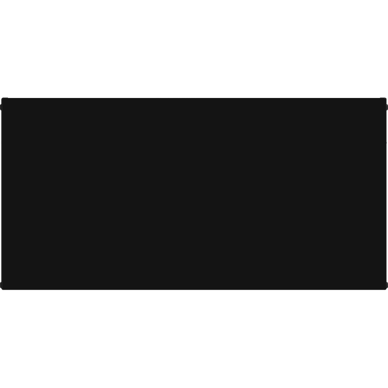 Mexen Flat CF22 radiateur plat 400 x 1800 mm, raccordement latéral, 2049 W, noir - W422F-040-180-70