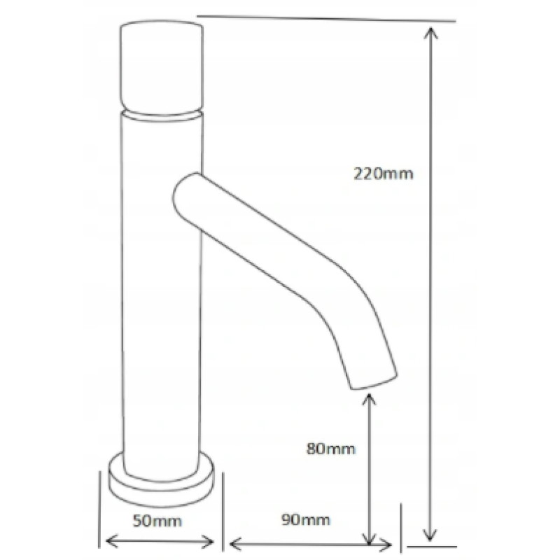 Mexen Rumba One  robinet de lavabo, gun gray brossé - 73501-66