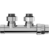 Mexen Uni-Term robinet de radiateur d'angle, Duplex, DN50, chrome - W907-000-01