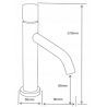 Mexen Rumba One robinet de lavabo, Blanc/Chrome - 73501-22