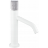 Mexen Rumba One robinet de lavabo, Blanc/Chrome - 73501-22
