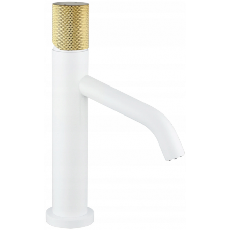 Mexen Rumba One robinet de lavabo, Blanc/Chrome - 73501-25