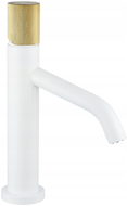 Mexen Rumba One robinet de lavabo, Blanc/Chrome - 73501-25