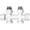 Mexen valve radiateur angle/droit, Duplex, DN50, blanc - W908-000-20