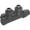 Mexen valve de radiateur d'angle, Duplex, DN50, anthracite - W907-000-66