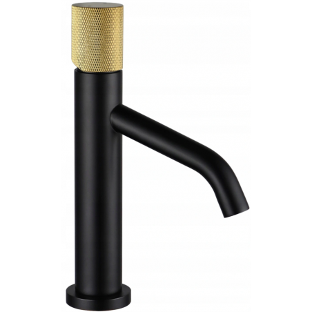 Mexen Rumba One robinet de lavabo, Noir/Or - 73501-75
