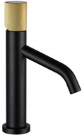 Mexen Rumba One  robinet de lavabo, noir/doré - 73501-75
