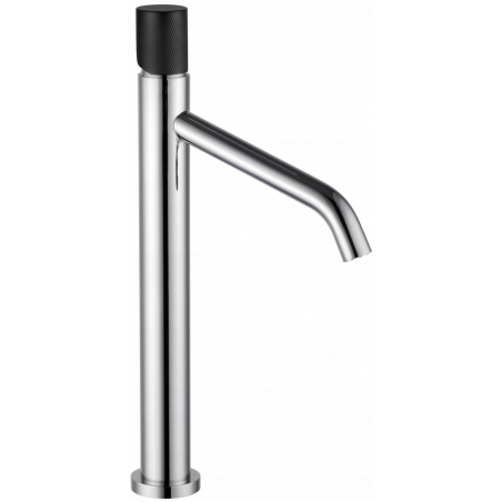 Mexen Rumba robinet de lavabo haut, Chrome/Noir - 73511-07