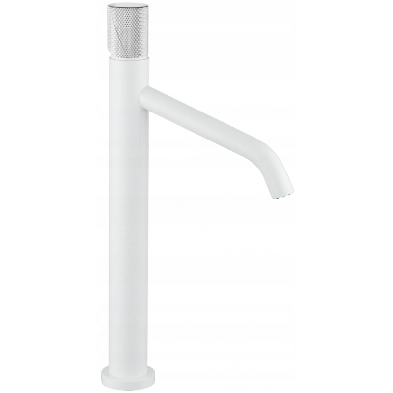 Mexen Rumba robinet de lavabo haut, Blanc/Chrome - 73511-22