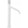 Mexen Rumba robinet de lavabo haut, Blanc/Chrome - 73511-22