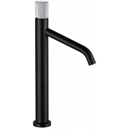 Mexen Rumba robinet de lavabo haut, Noir/Chrome - 73511-77
