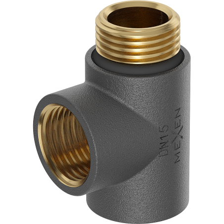 Mexen Uni-Term raccord en T pour résistance électrique, anthracite - W906-000-66