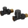 Mexen vannes de radiateur droits, noir - W902-000-70
